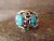 Navajo Indian Sterling Silver Turquoise Ring Size 12.5 - Calladitto