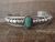 Navajo Indian Jewelry Sterling Silver Turquoise Bracelet by Thomas Charley 