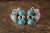 Native American Sterling Silver Turquoise Post Earrings! McCarthy