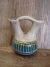 Small Navajo Indian Horse Hair Pottery Wedding Vase Signed CB