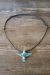  Hand Carved Bronze Turquoise Aggregate  Hummingbird Fetish Necklace - Mitchell!