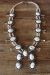 Navajo Jewelry Howlite Squash Blossom Necklace by Jackie Cleveland