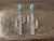 Navajo Indian Sterling Silver Turquoise Cactus Post Earrings by Spencer
