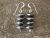 Native American Navajo Saucer Pearl Dangle Earrings by Preston Haley