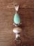 Navajo Indian Sterling Silver Turquoise Squash Blossom Pendant 