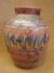 Navajo Indian Hand Etched & Painted Horse Hair Ginger Jar Pottery - Gilmore