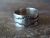 Navajo Hand Stamped Sterling Silver Band Ring by Gary Sandoval - Size 10.5