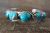 Zuni Indian Sterling Silver Turquoise Snake Bracelet - Candelaria