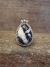 Navajo Sterling Silver & White Buffalo Turquoise Ring by Martinez - Size 5.5