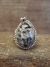 Navajo Sterling Silver & White Buffalo Turquoise Ring by Martinez - Size 6.5