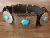 Native American Jewelry Nickel Silver Turquoise Concho Belt - Jackie Cleveland