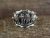 Navajo Indian Sterling Silver Wolf Pack Ring Size 11 - Genevieve Francisco