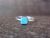 Zuni Indian Sterling Silver Square Turquoise Ring by Rosetta - Size 4