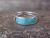 Zuni Indian Sterling Silver Turquoise Inlay Ring by Peina- Size 12