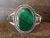 Navajo Indian 3 Stone Malachite Sterling Silver Bracelet by Yellowhair