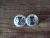 Navajo Indian Sterling Silver Hand Stamped Post Earrings by T&R Singer!