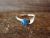 Navajo Sterling Silver Blue Opal Ring by Yolanda Skeets - Size 6.5