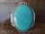 Large Zuni Kingman Turquoise & Sterling Silver Cuff Bracelet - Calavaza