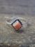 Zuni Indian Sterling Silver Spiny Oyster Ring by Rosetta - Size 5