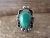 Navajo Indian Jewelry Nickel Silver Turquoise Ring Size 6 1/2 - J. Cleveland