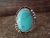 Navajo Indian Jewelry Sterling Silver Turquoise Ring Size 10 - Benally