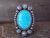 Navajo Indian Sterling Silver Turquoise Ring Size 9 Signed Calladitto