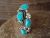 Navajo Indian Jewelry Sterling Silver Turquoise Ring Size 8.5 - Begay