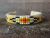 Small Navajo Indian Hand Beaded Baby Cuff Bracelet by Jackie Cleveland
