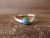 Navajo Sterling Silver Turquoise Ring by Yolanda Skeets- Size 8