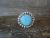 Zuni Indian Sterling Silver Round Blue Ice Opal Ring Signed Etsate - Size 6.5