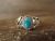 Navajo Indian Sterling Silver Turquoise Ring by Largo - Size 6.5