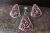 Navajo Indian Sterling Silver Coral Cluster Pendant and Earrings Set! by MC