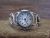 Navajo Indian Sterling Silver Floral Lady's Watch Signed Harry Yazzie