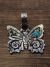 Navajo Sterling Silver & Turquoise Butterfly Pendant - Singer