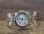 Navajo Indian Hand Stamped Sterling Silver Lady's Watch Signed B. Morgan