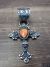 Navajo Indian Cast Sterling Silver & Spiny Oyster Cross Pendant Signed Billah