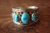 Native American Jewelry Sterling Silver Turquoise 3 Stone Ring! Size 11 - Begaye