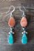 Navajo Hand Stamped Sterling Silver Spiny Oyster Post Earrings! - Selena Warner