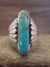 Navajo Indian Jewelry Sterling Silver Turquoise Ring Size 12 - Coho