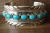 Navajo Indian Sterling Silver Turquoise Bracelet - M. Spencer