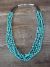 Santo Domingo Indian Heishi Turquoise Multi Strand Necklace by Reano