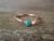 Navajo Copper & Turquoise Ring by Yolanda Skeets - Size 8.5