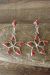 Zuni Indian Jewelry Sterling Silver Coral Star Post Earrings - Jonathan Shack 