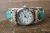 Navajo Indian Jewelry Sterling Silver Turquoise Watch Cuff  - Attakai