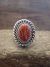 Navajo Indian Sterling Silver Spiny Oyster Ring by Martinez - Size 9
