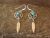 Navajo Sterling Silver Turquoise Dreamcatcher Dangle Feather Earrings by Arviso