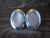 Native American Sterling Silver Pink Shell Post Earrings by Russel Wilson 