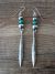 Navajo Pearl Sterling Silver Turquoise Dangle Earrings