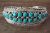 Navajo Indian Traditional Sterling Silver Turquoise Cluster Bracelet by TJ