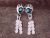 Navajo Sterling Silver Turquoise Bear Paw Feather Post Earrings - Spencer